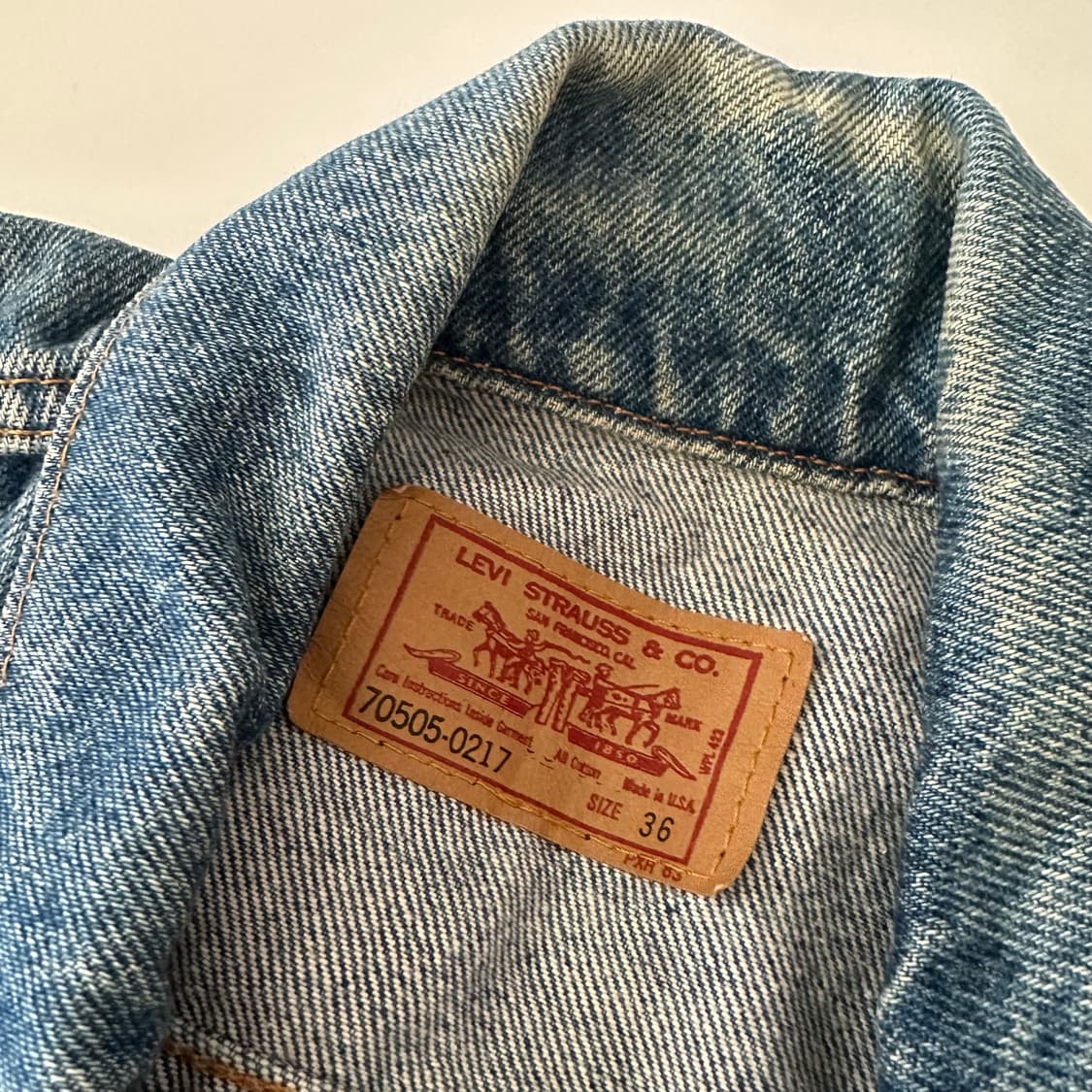 90‘s 리바이스 levis 데님자켓 청자켓 상품이미지5