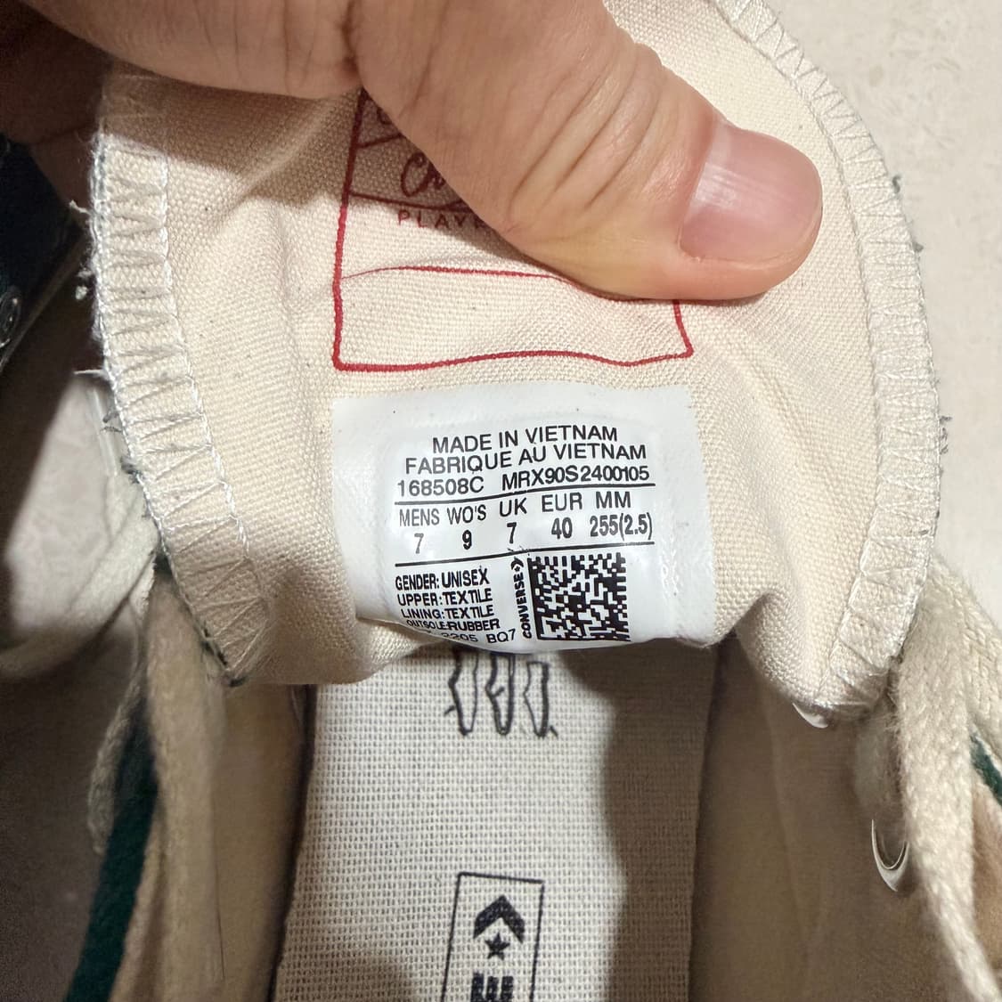 컨버스 척테일러 70s 하이 미드나잇클로버 255 상품이미지3