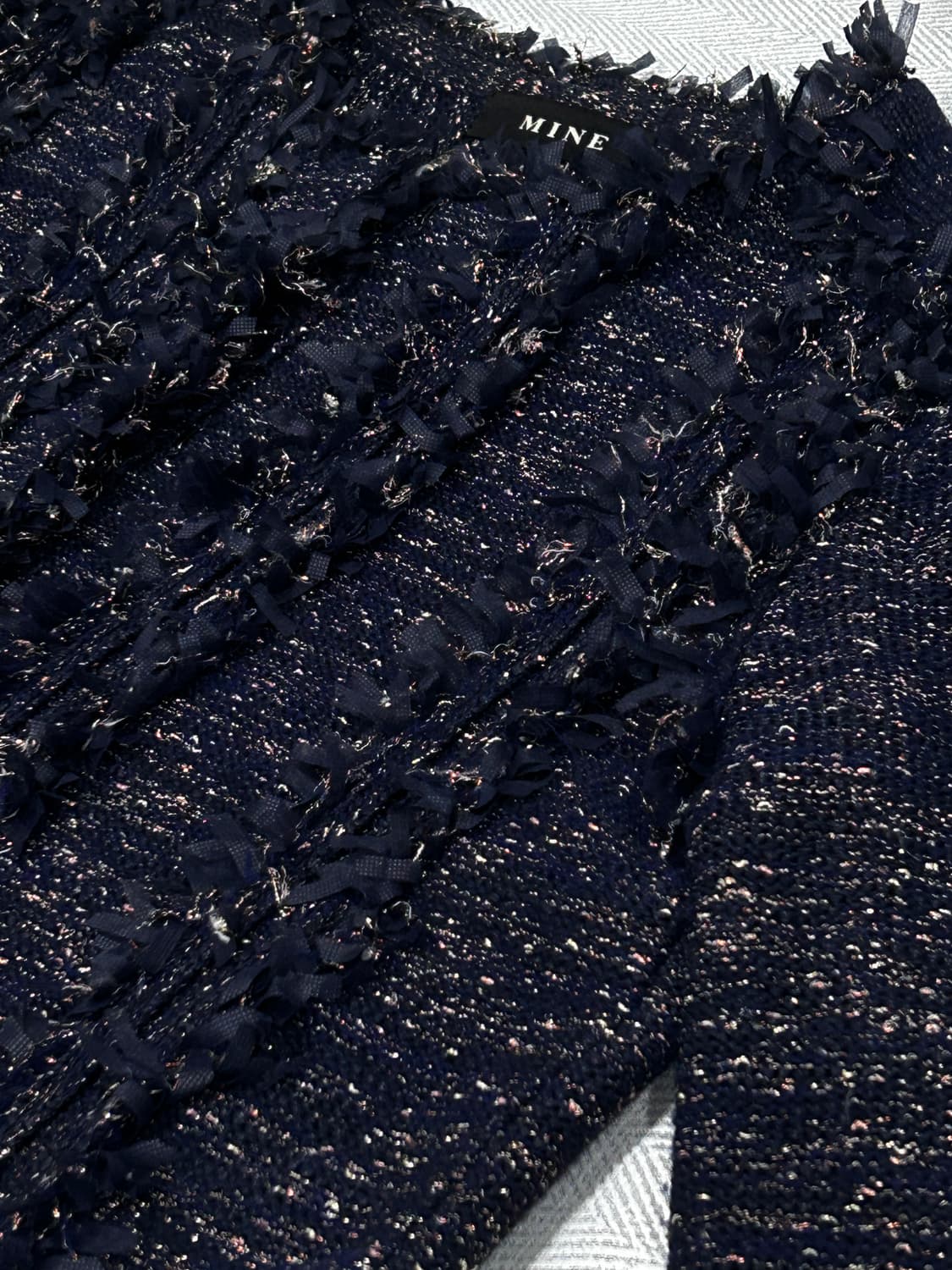 한섬 마인 트위드 니트 자켓 90사이즈 상품이미지10