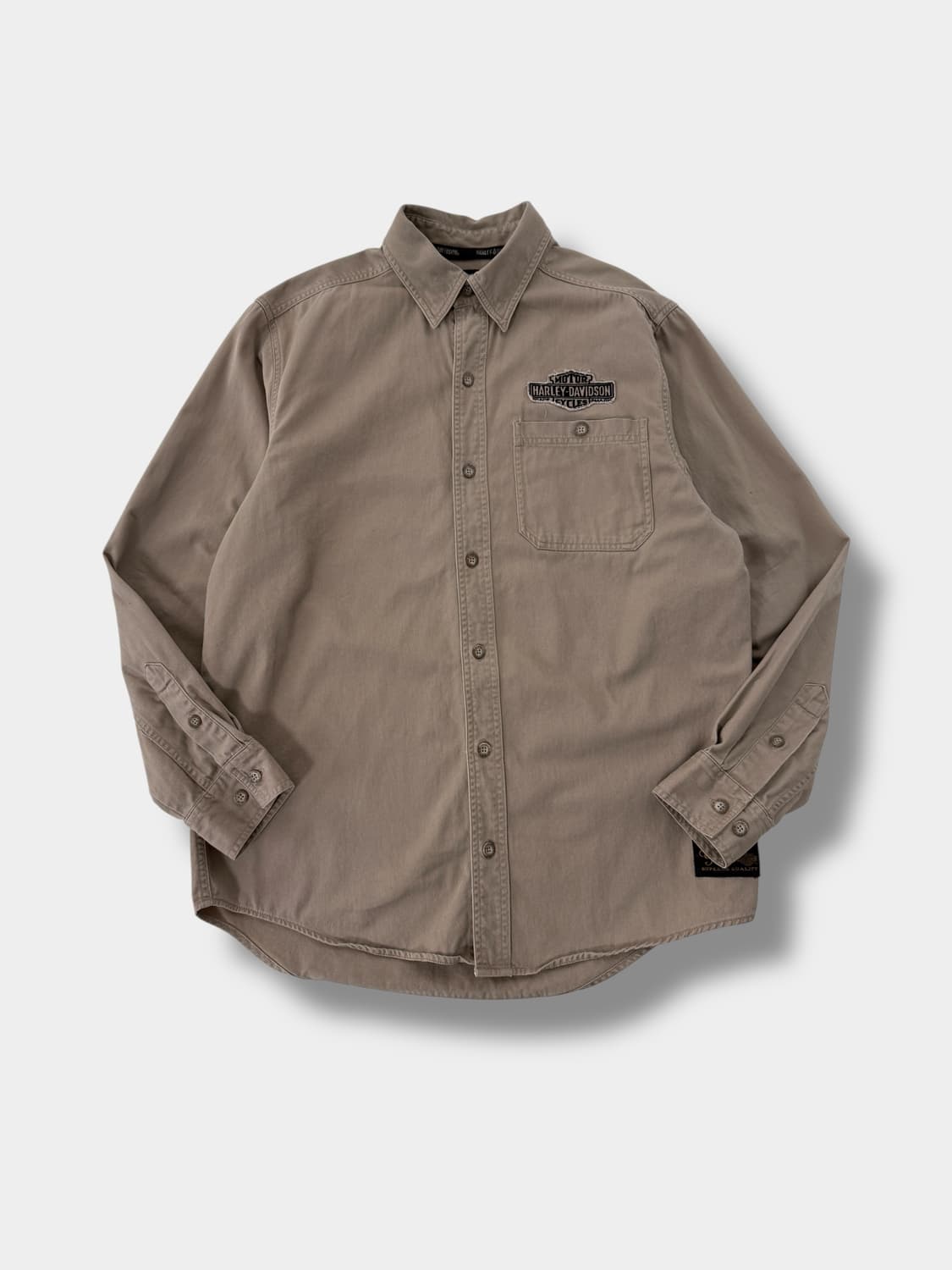 할리데이비슨 코튼 트윌 지수 빅로고 워크 셔츠 상품이미지1