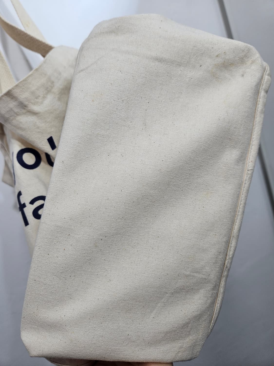 언폴드(Unfold) 아이보리 레티리 에코백  상품이미지7