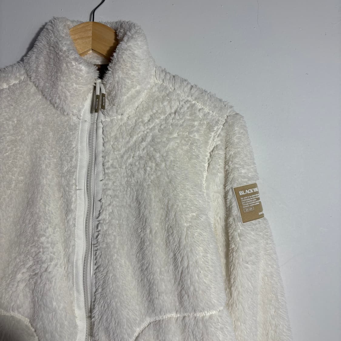 블랙야크 빈티지 아이보리 보아 플리스 집업 자켓 (무료배송) 상품이미지2