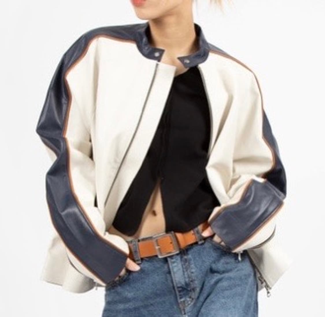 릿킴 레이싱 레더 자켓 상품이미지1