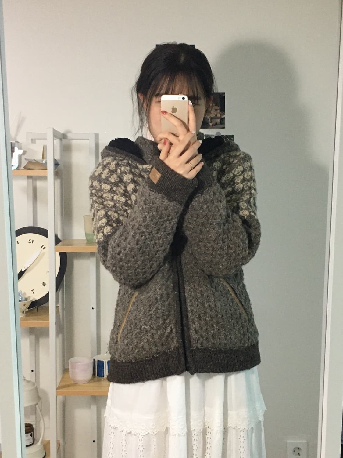 케이버 핫초코 울 후드집업 상품이미지2