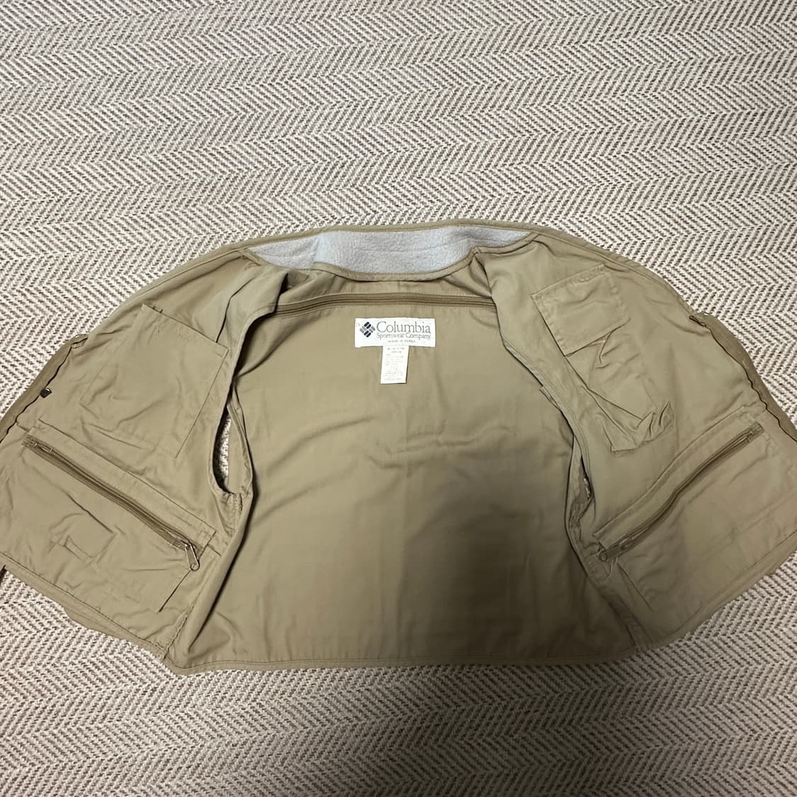 COLUMBIA fishing vest beige 상품이미지3