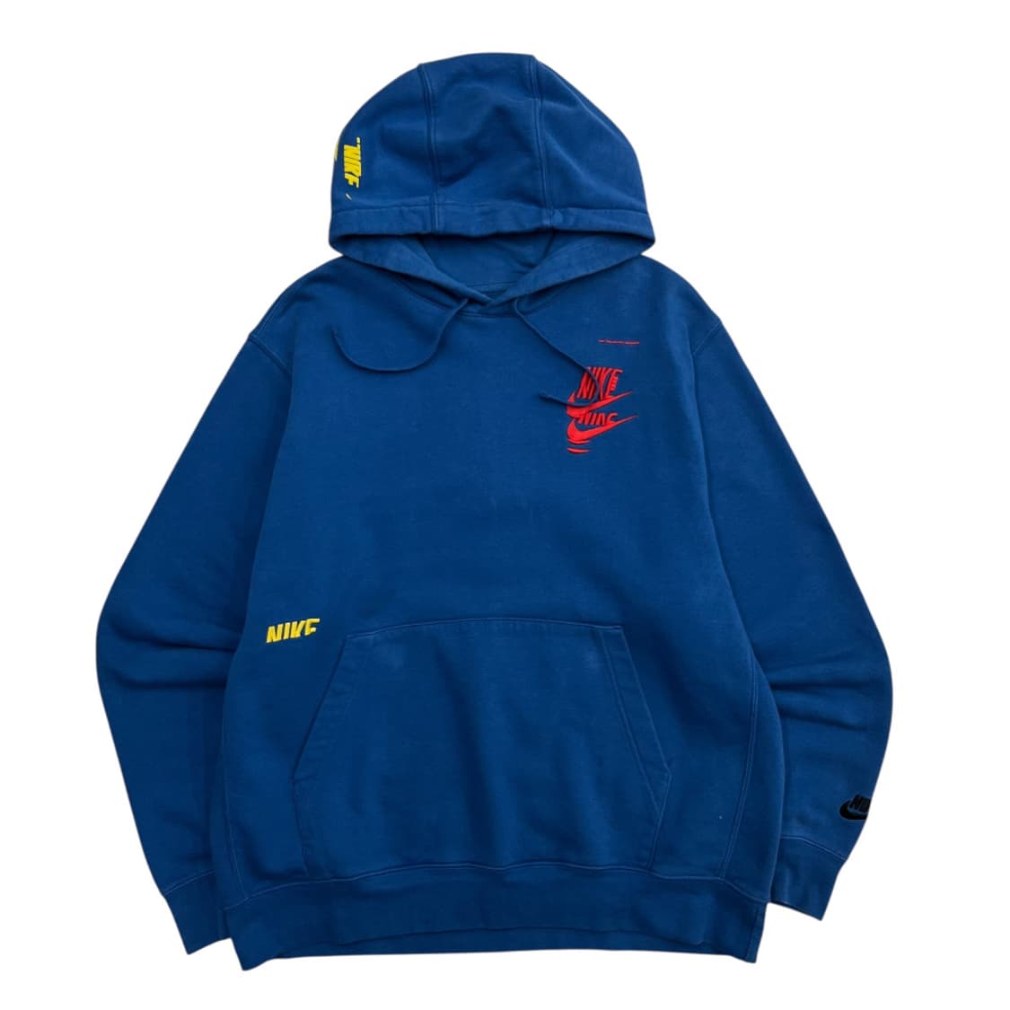 나이키 멀티컬러 자수 블루 후드 2XL 상품이미지2