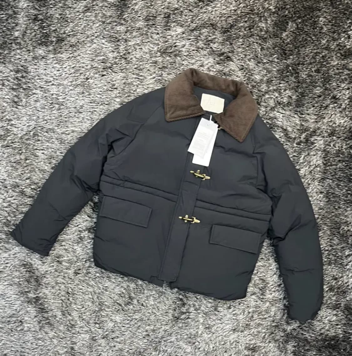 (새)오로 oro 스트링 버클 패디드 자켓 (M) 상품이미지1