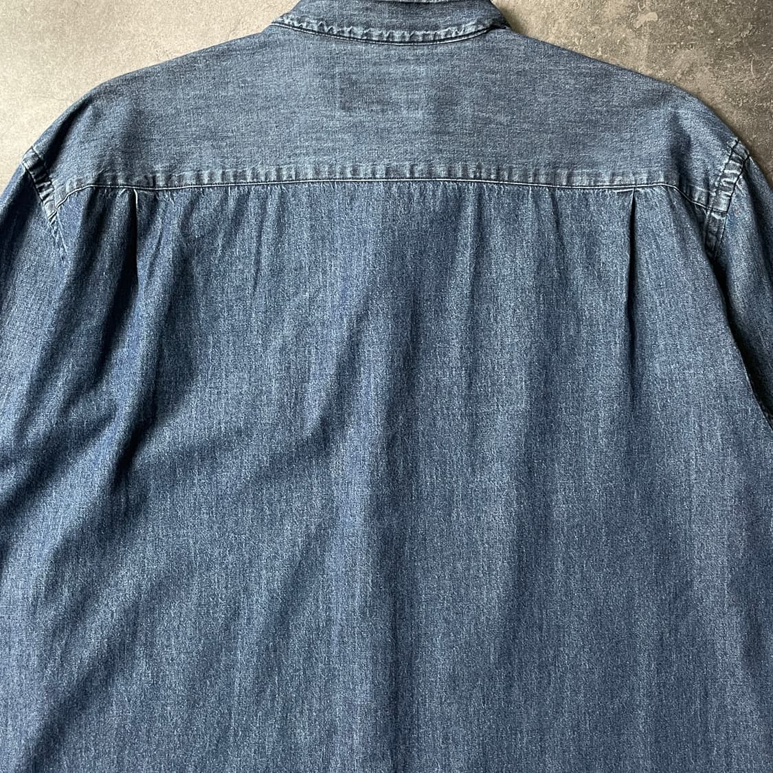 BLACK BROWN 1826 빈티지 밴드칼라 데님 셔츠 A00736 상품이미지7