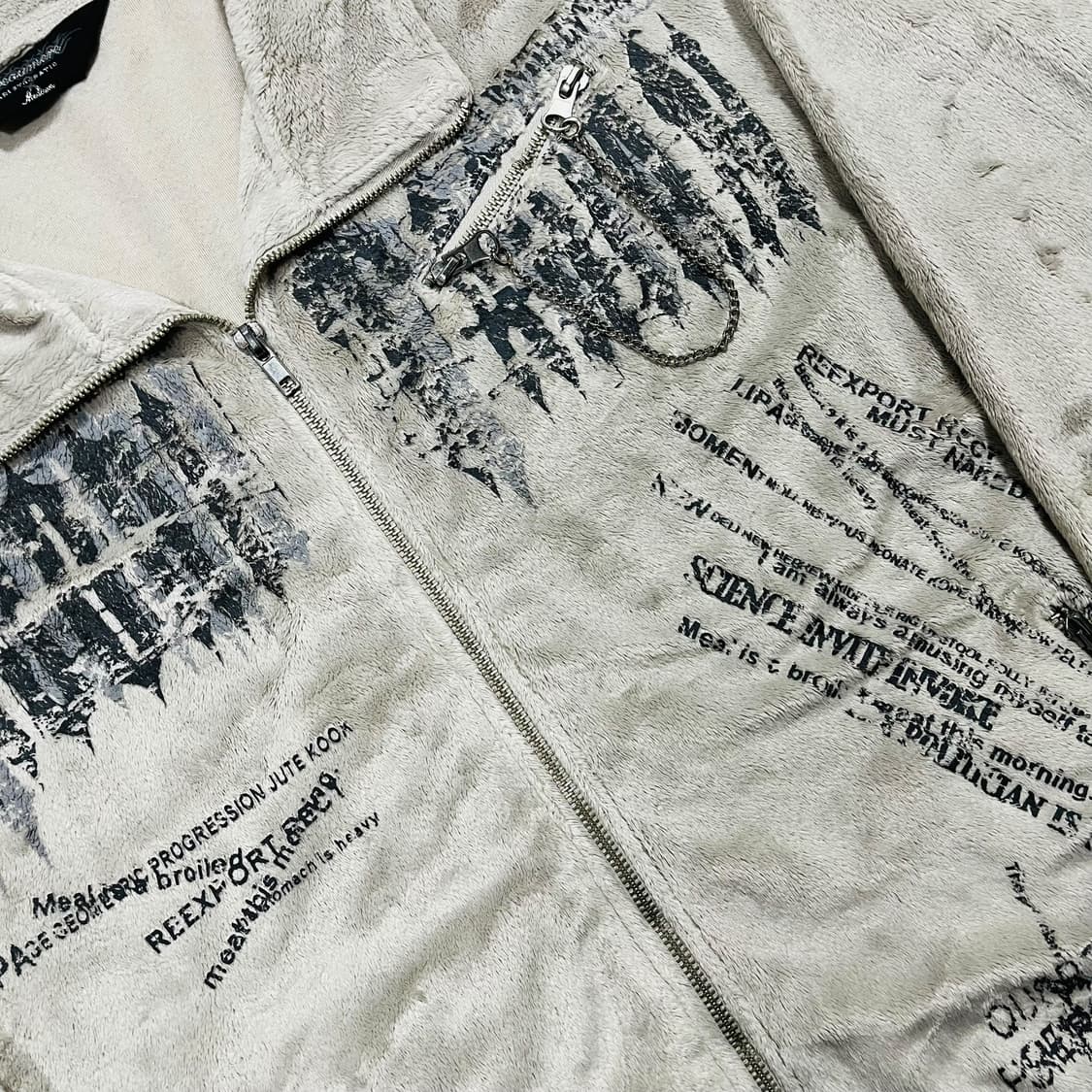 ARLSTDCRATIC Punk chain vintage fleece 상품이미지3