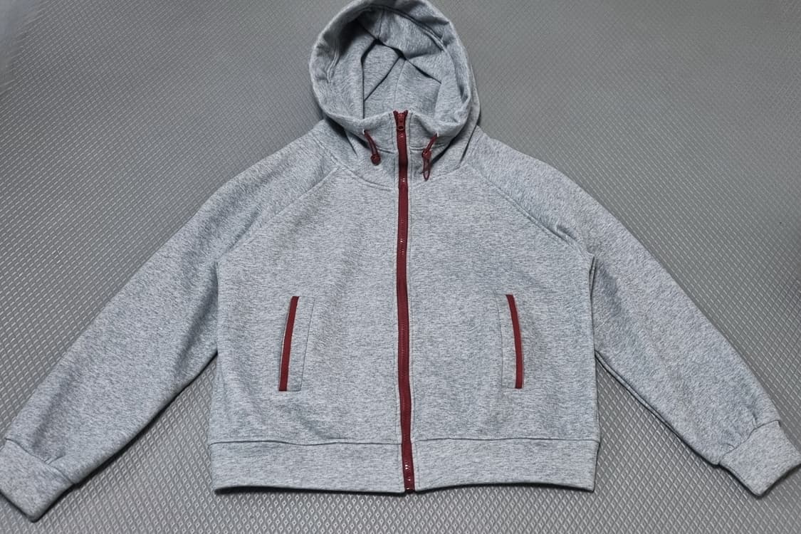 배색 후드 집업 점퍼 상품이미지4