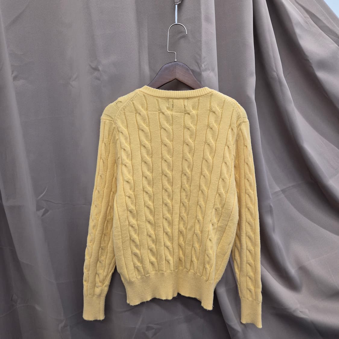 폴로 랄프로렌 커스텀핏 꽈배기 니트 가디건 L 상품이미지3