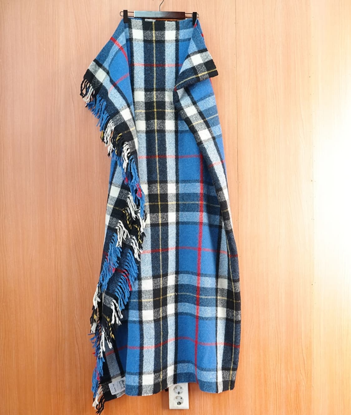 영국산 BURKRAFT 울100 % 빈티지 체크러그 상품이미지2