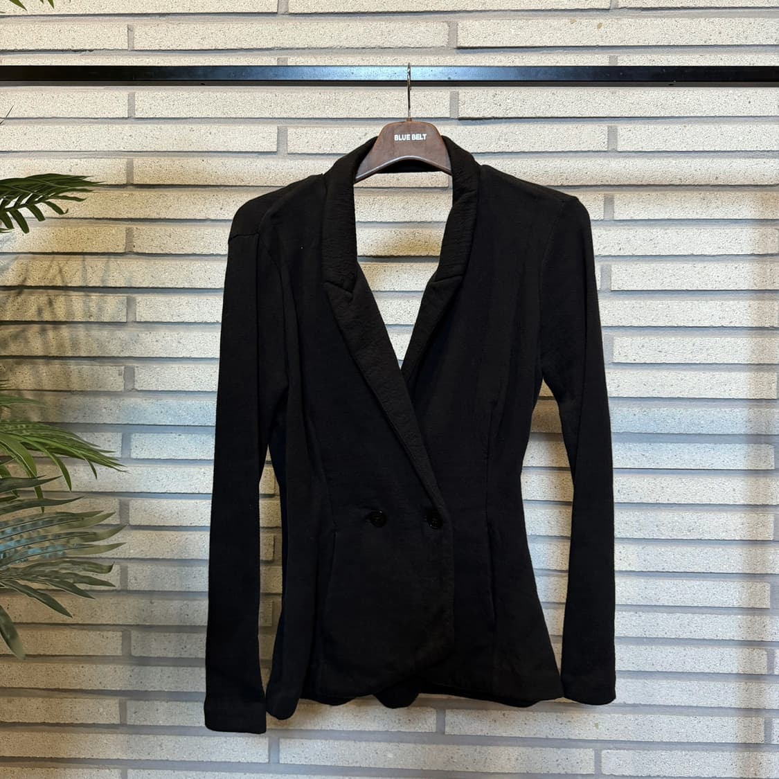 알렉산더 왕 하이브리드 랩 블레이저 탑 더블버튼 골지안감 블랙 상품이미지2