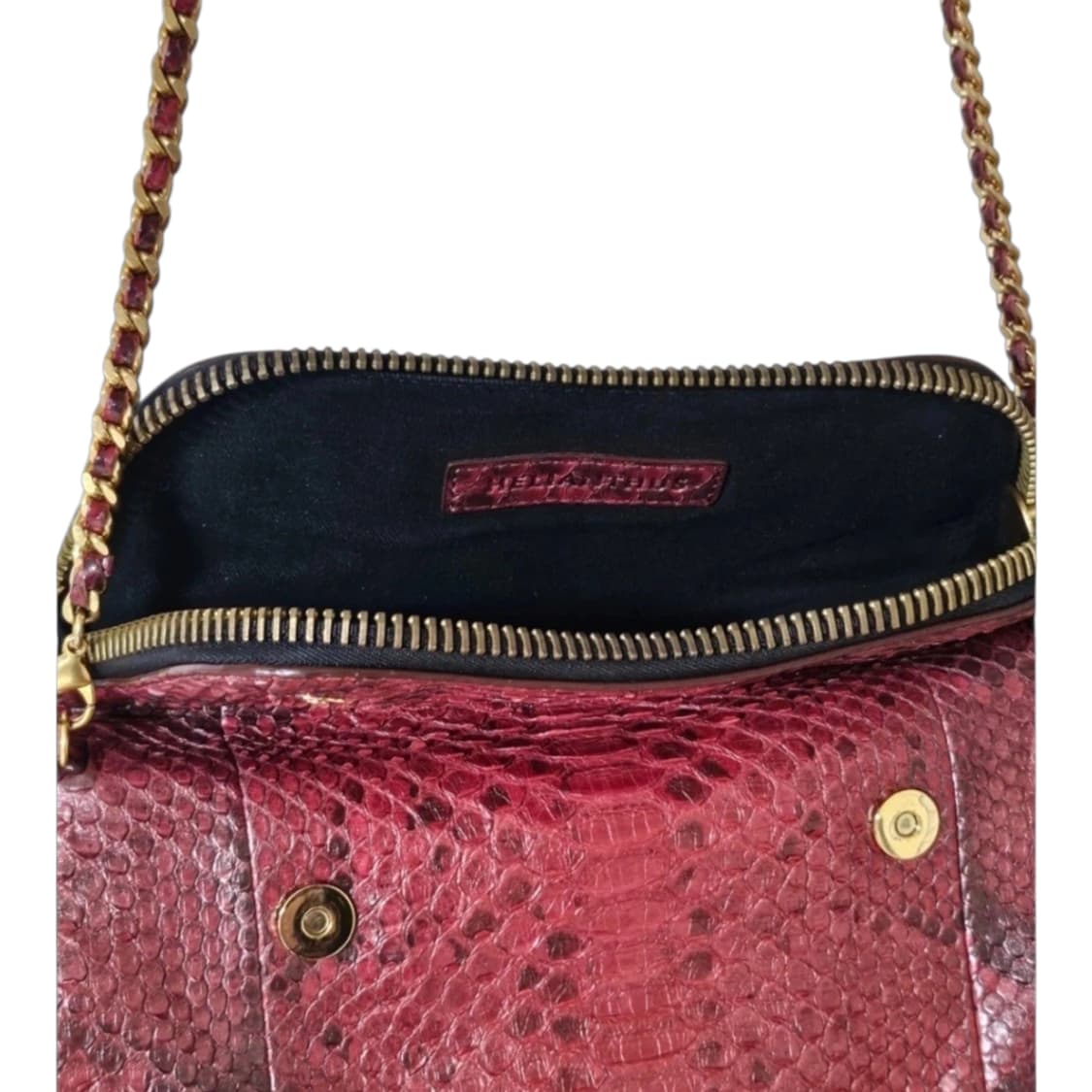 ❤️ 힐리앤서스 레드 뱀피 소가죽 체인백 | 숄더·클러치·크로스 4way 상품이미지8