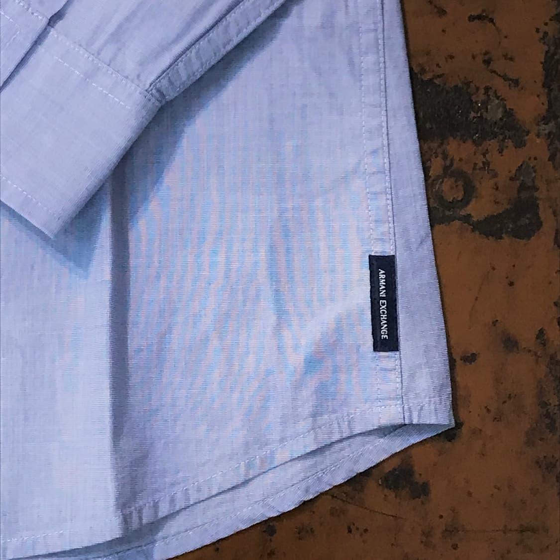 알마니 익스체인지 투포켓 소라 코튼 셔츠 남성 102 여성 루즈핏 상품이미지4