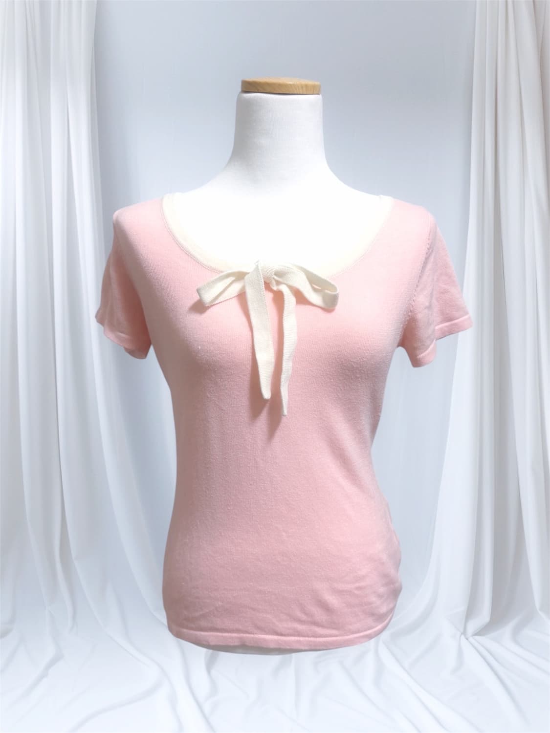 빈티지 히메갸루 스나계 반팔 니트 상품이미지1