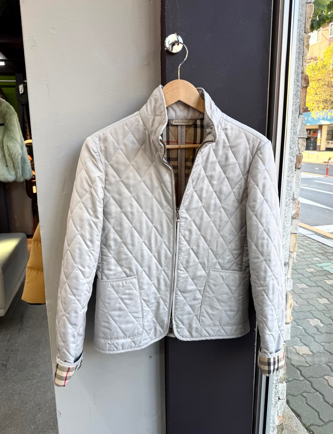 S/ 버버리 퀄팅 경량 패딩집업 자켓 상품이미지2