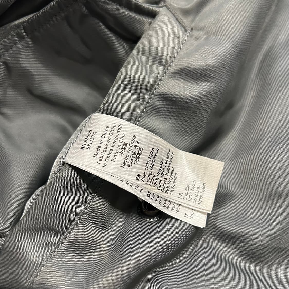 [5XL] 알파인더스트리 MA-1 봄버 자켓 그레이 A647 상품이미지7