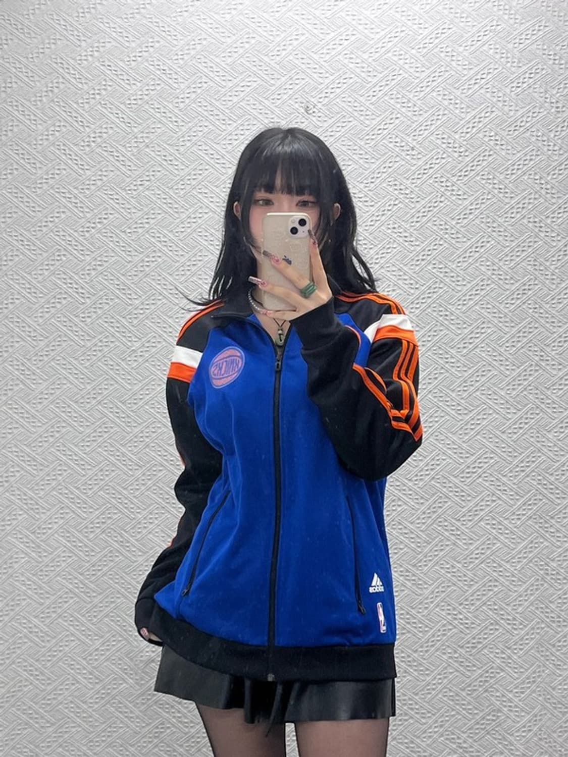 아디다스 NBA 뉴욕닉스 레트로 져지 집업 105 C11636 상품이미지1
