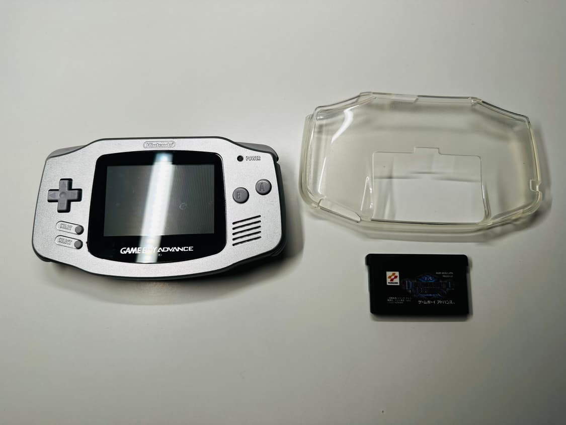 닌텐도 GBA 게임보이 어드밴스 메탈릭 실버 본체 + 서비스 알팩 판매 상품이미지1