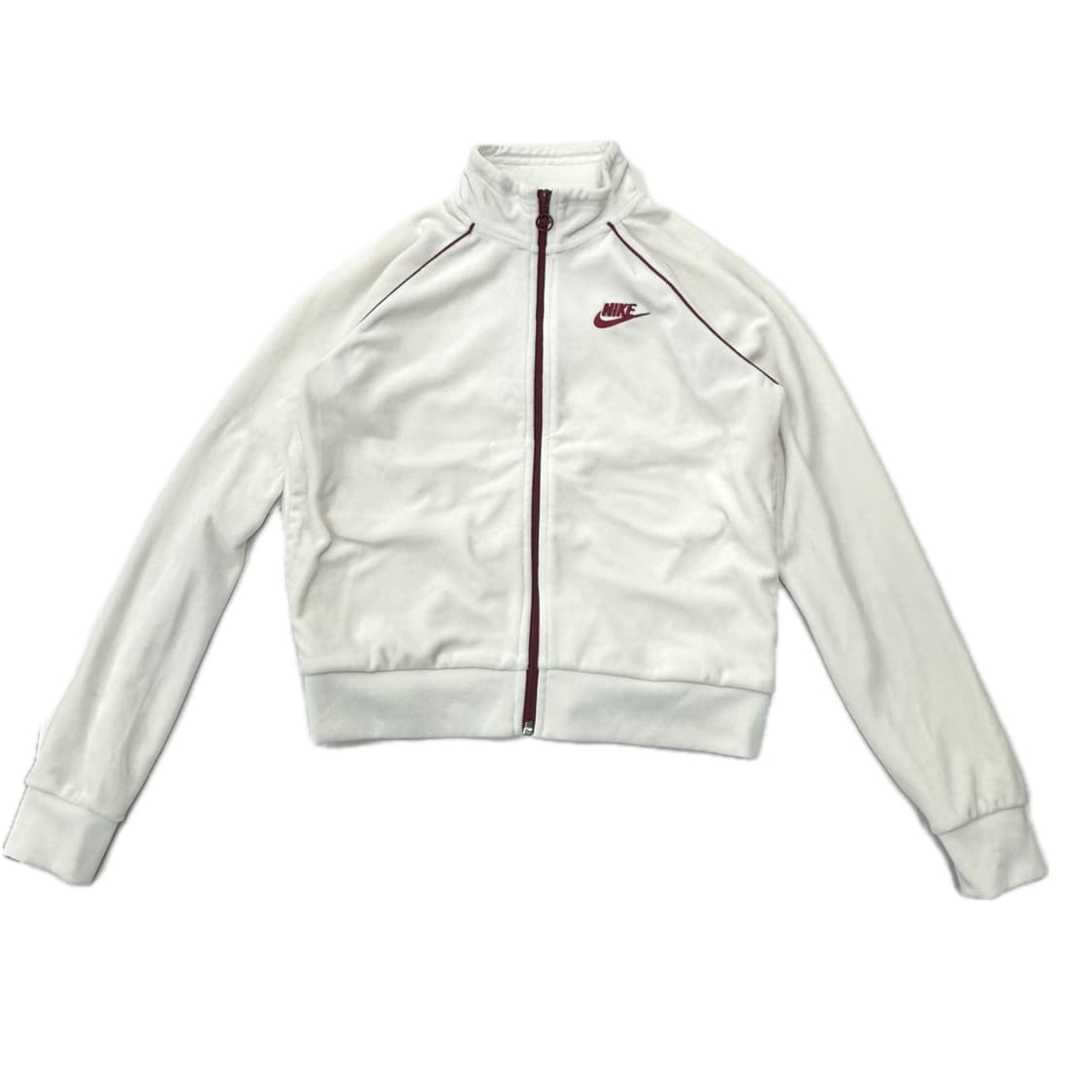 재팬 화이트 레드 벨벳 나이키 져지 집업 슬림 스포티 데코라 괴짜 상품이미지2