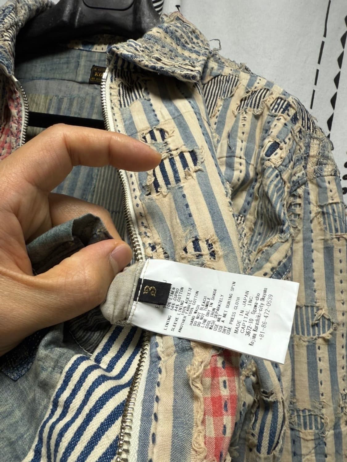 캐피탈 리버티 보로 집업 블라우스 히코리 3사이즈 상품이미지3