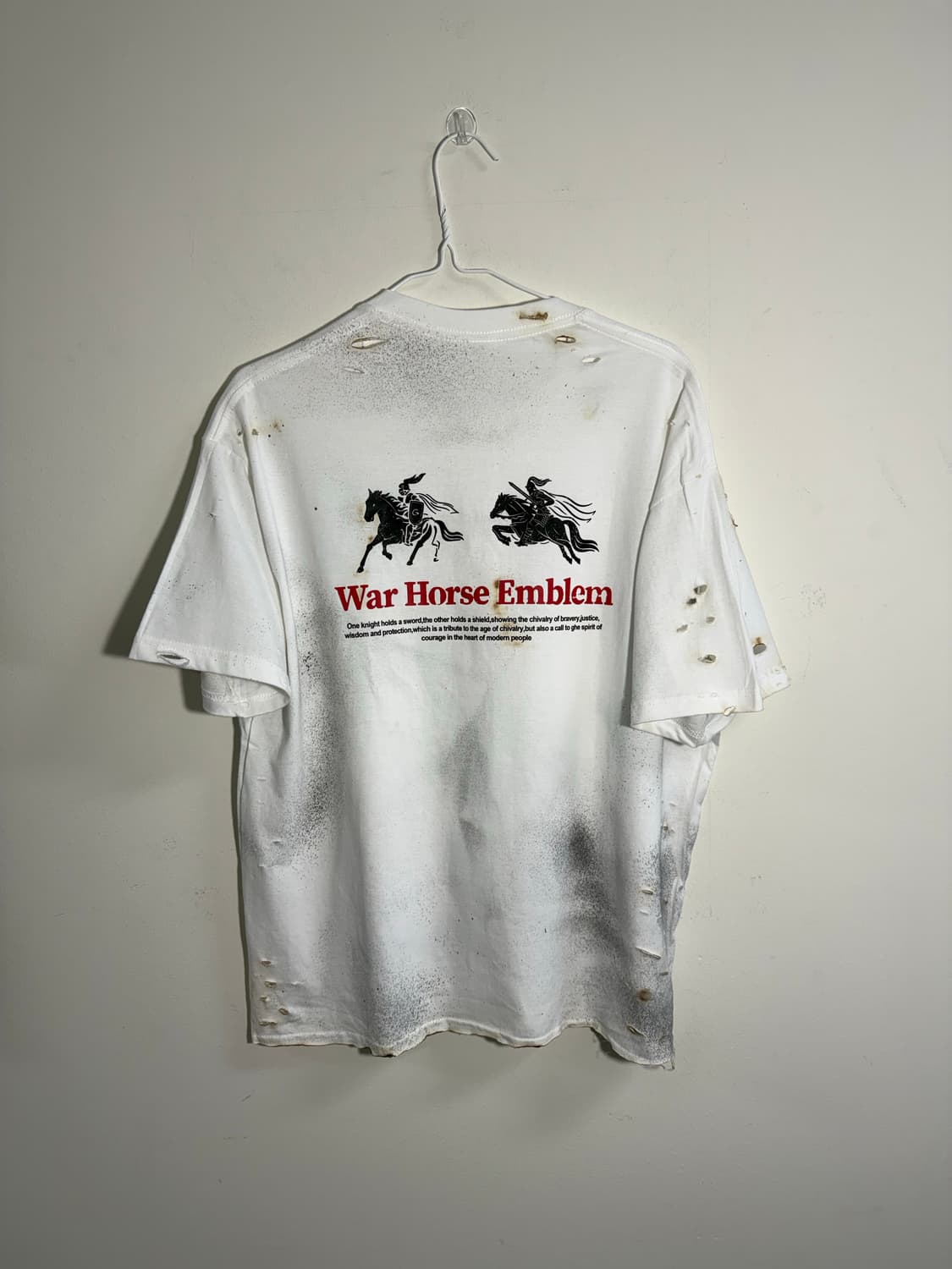 빈티지무드 그릴드 디스트로이드 워싱 반팔  상품이미지2