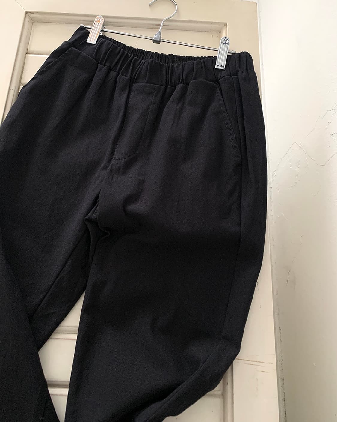 Black dot lace hem detail pants 상품이미지7