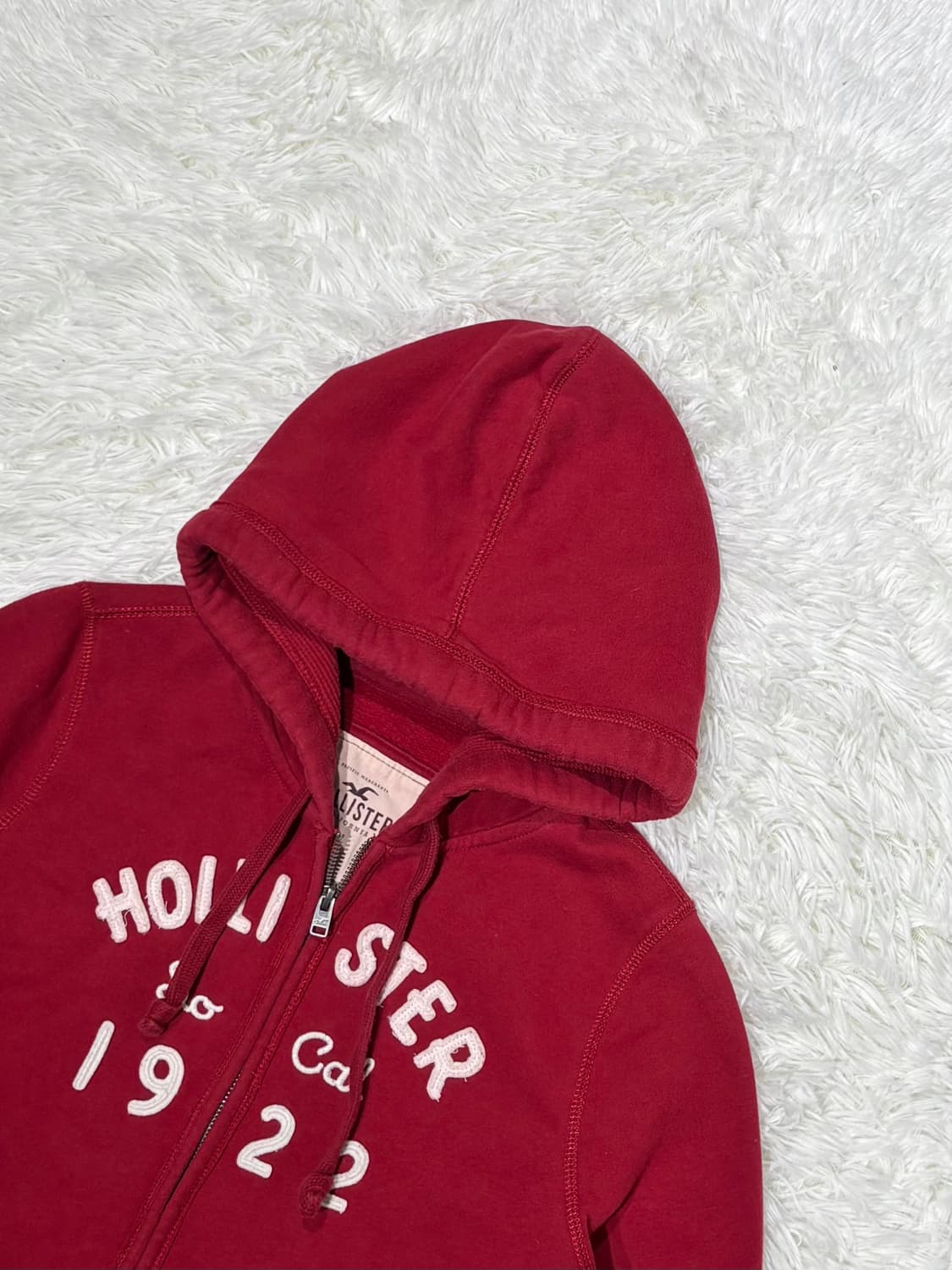 홀리스터 레드 후드집업 상품이미지4