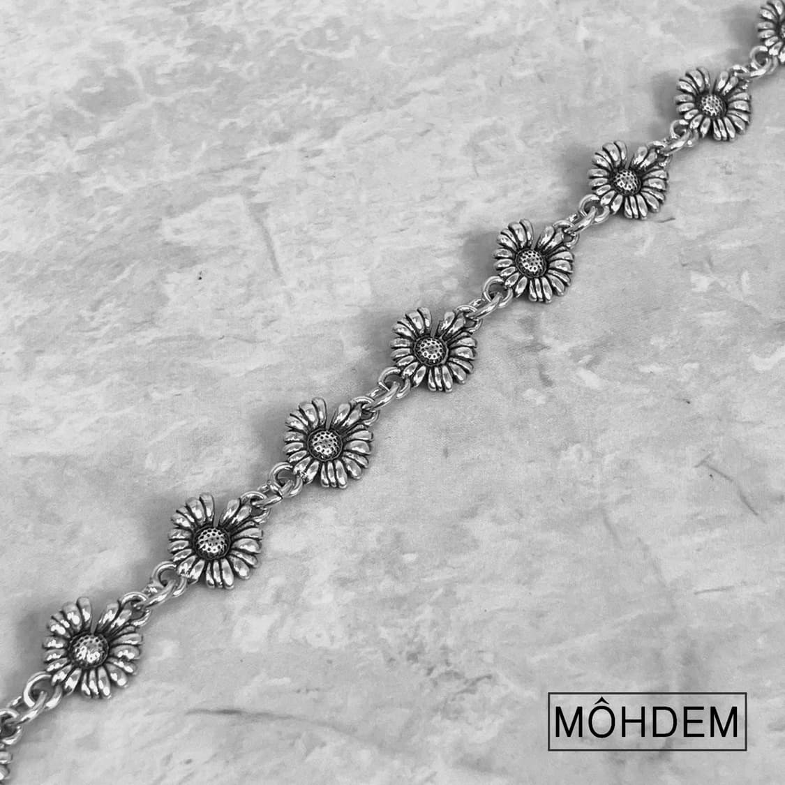 [Unisex] 데이지 크롬 실버 체인팔찌 상품이미지8