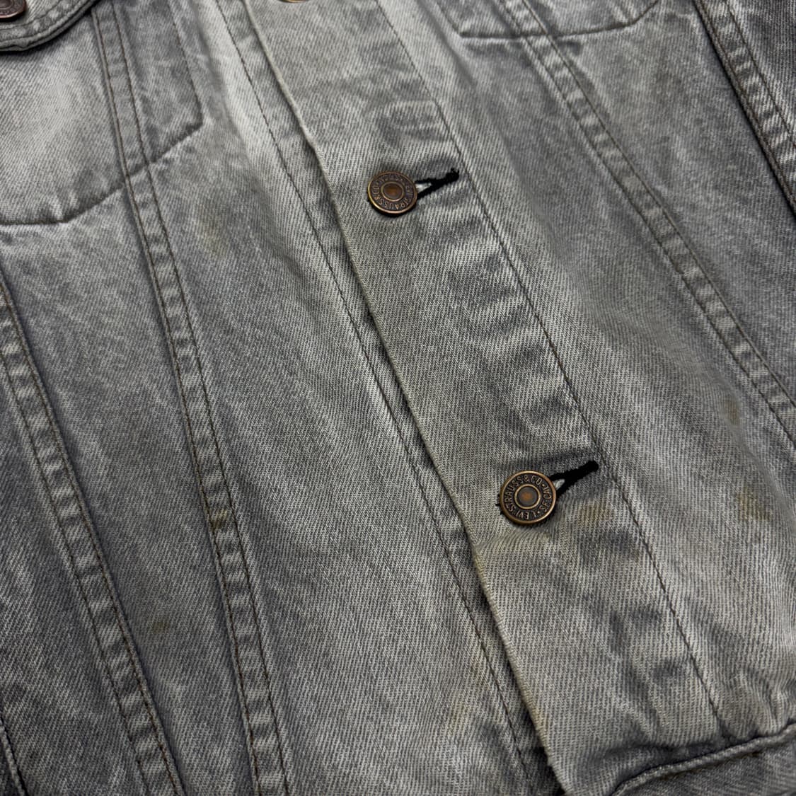 리바이스 80s 흑청 페이딩 워싱 데님자켓 상품이미지5