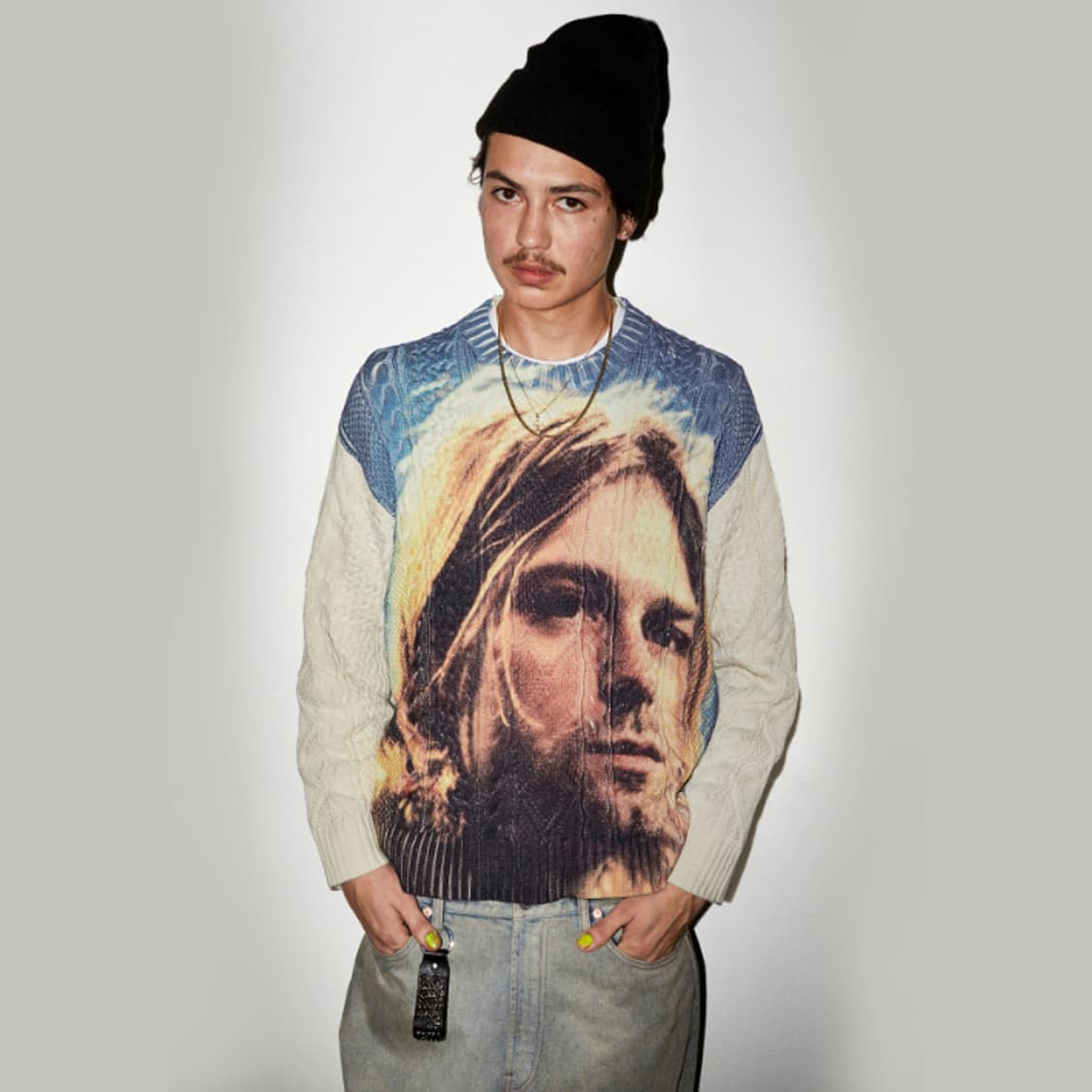 슈프림 x 할리우드 트레이딩 컴퍼니 스터드 키체인 블랙 - 23SS 상품이미지2