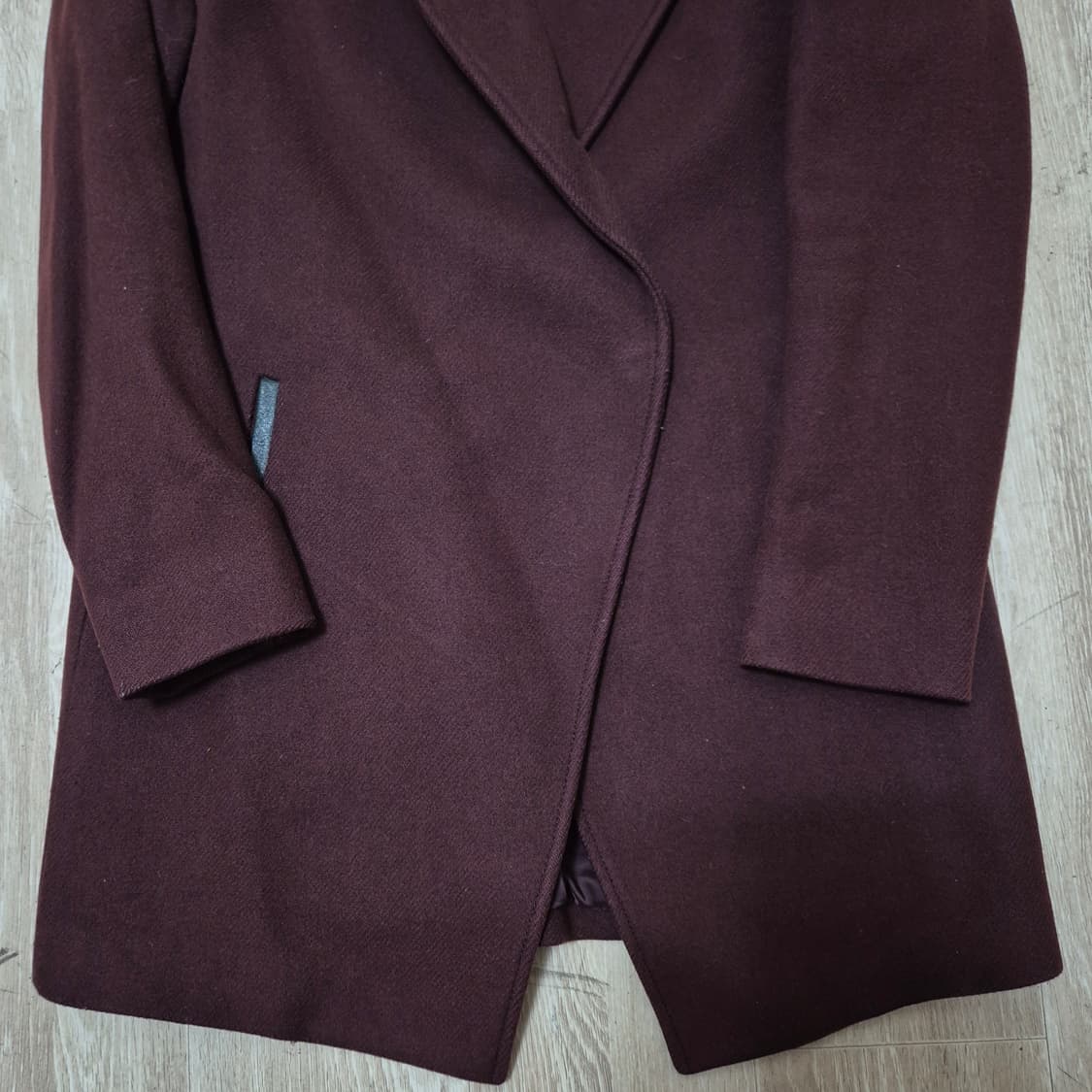 띠어리 여성 럭셔리 하이브리드 니트넥 더플 코트 (55) 상품이미지3