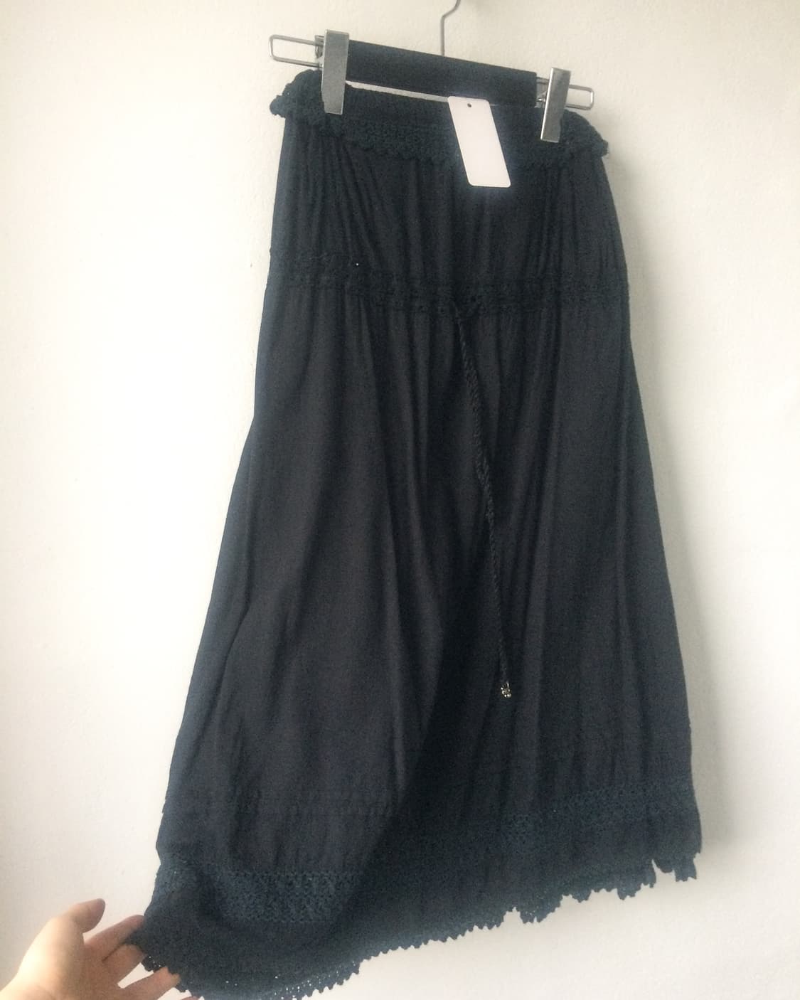Cecil Mcbee Crochet trimming long skirt 상품이미지3