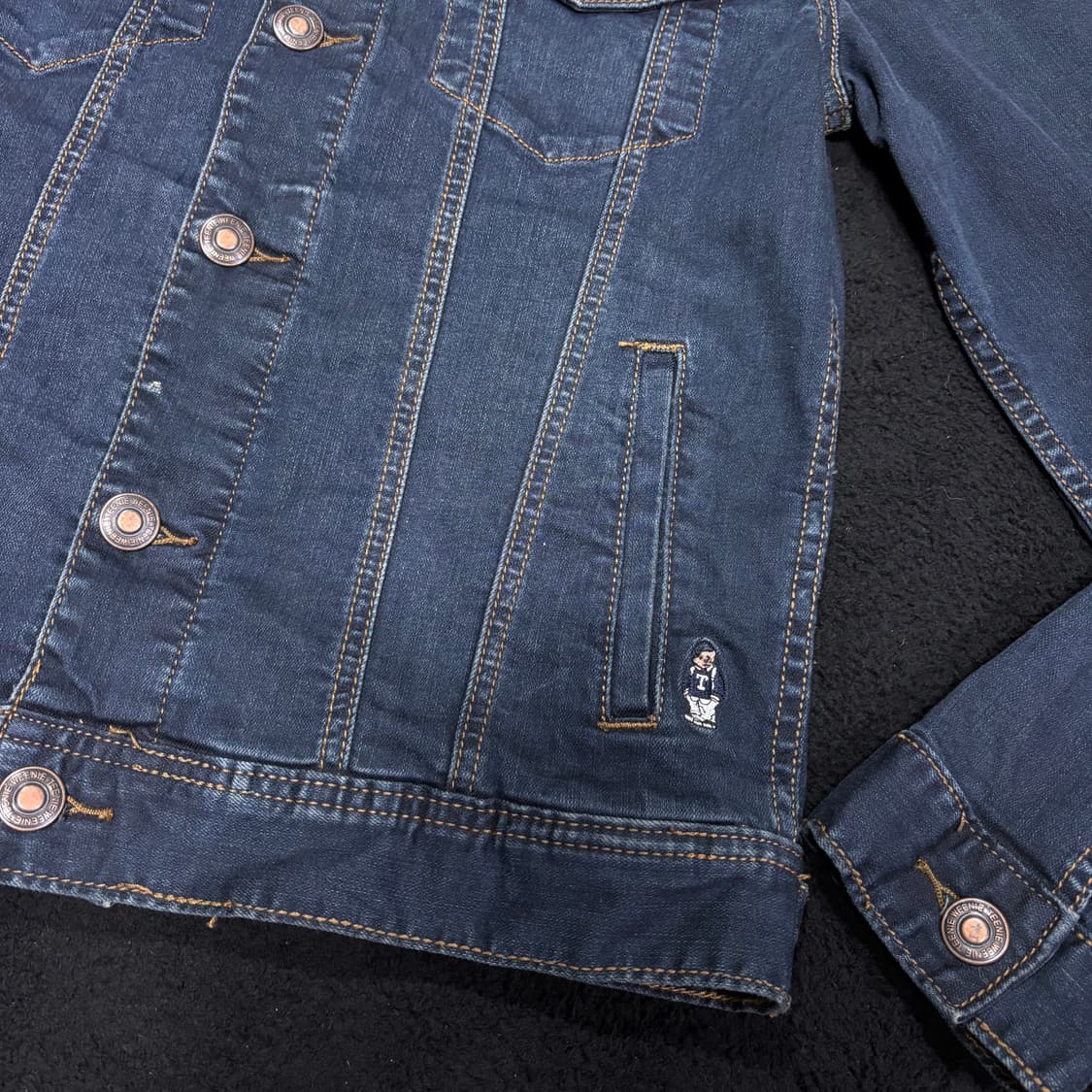 우먼M 티니위니 진청 트러커 데님자켓 상품이미지3