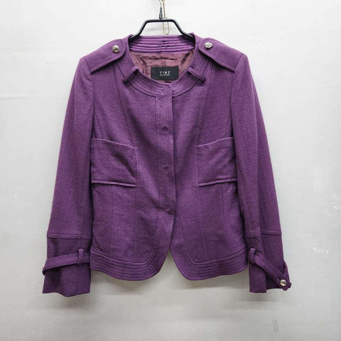 한섬 타임 투포켓 견장 숏자켓 S 상품이미지1