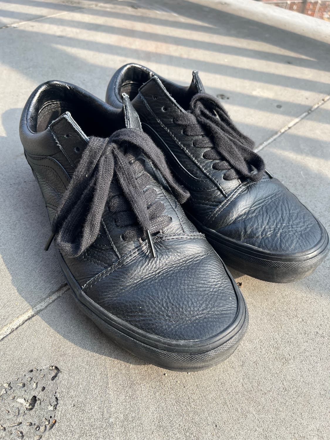 반스 올드스쿨 레더 블랙 280 상품이미지2