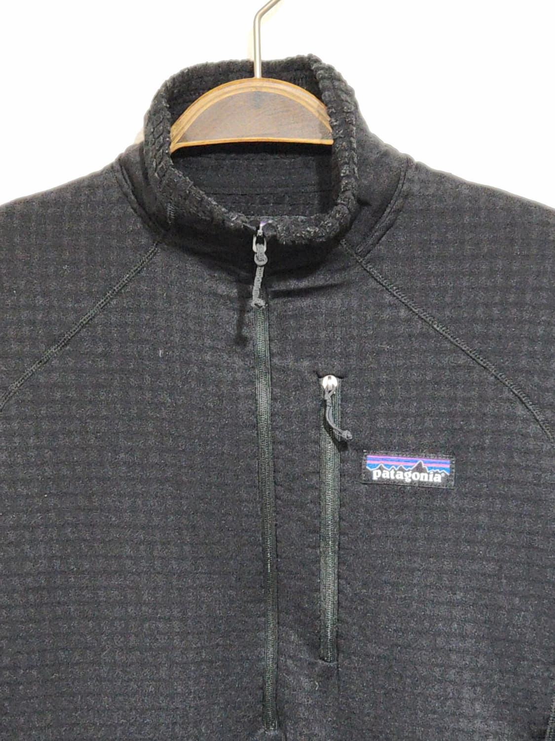 (M) 파타고니아 반집업 티셔츠 블랙 기모 등산복 긴팔티  상품이미지2