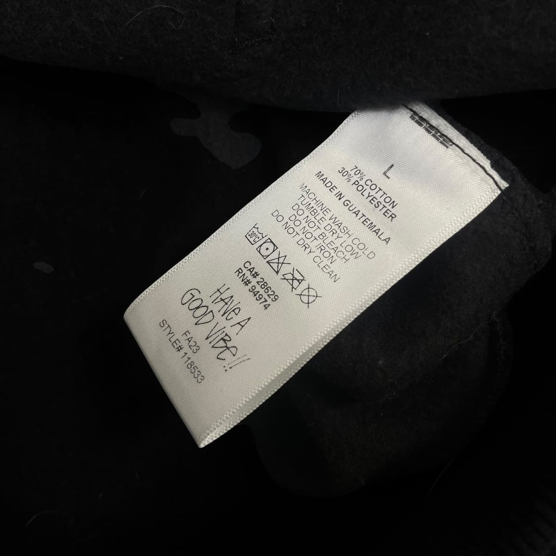 스투시 Stussy 스탁 자수 로고 후드집업 블랙 상품이미지4