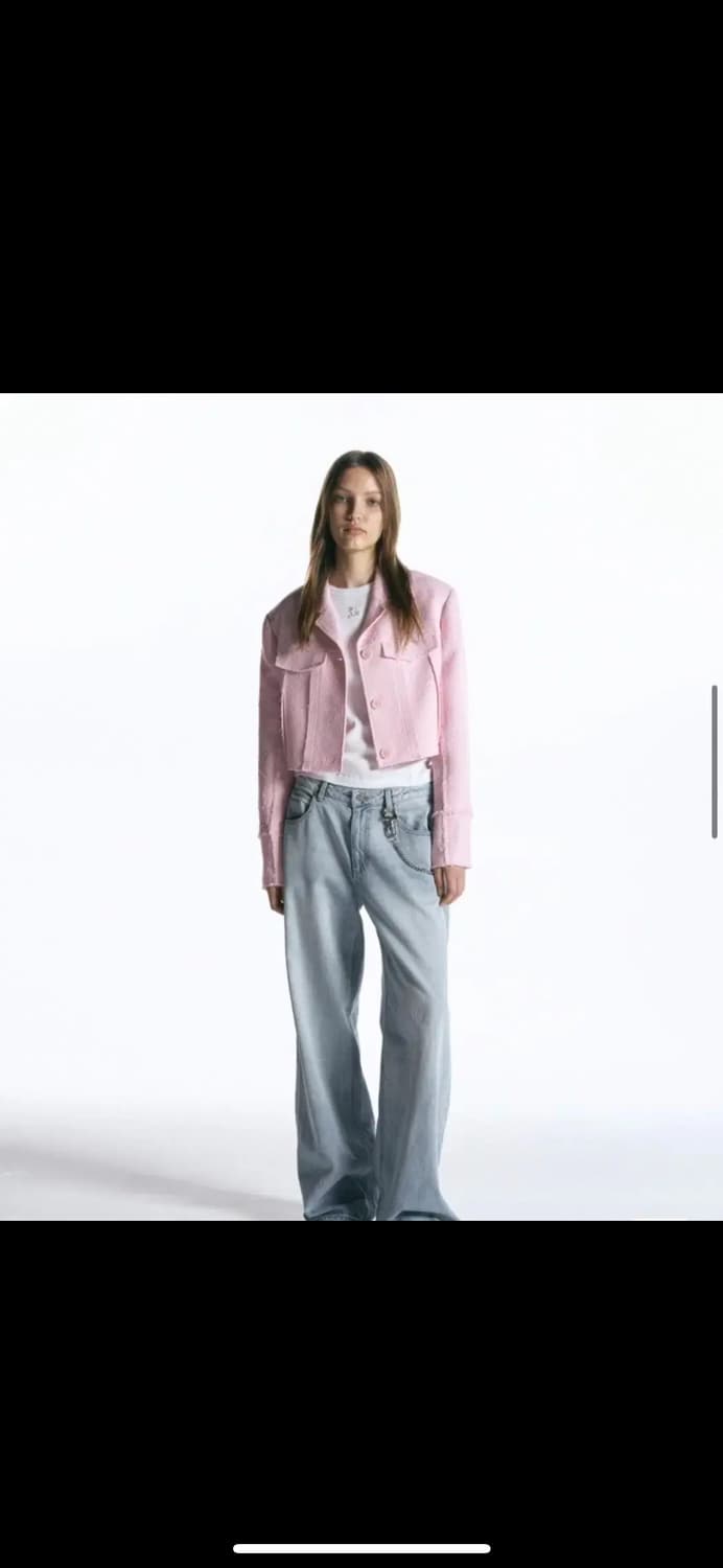 인사일런스우먼 트위드 트러거 자켓 핑크 s 상품이미지1