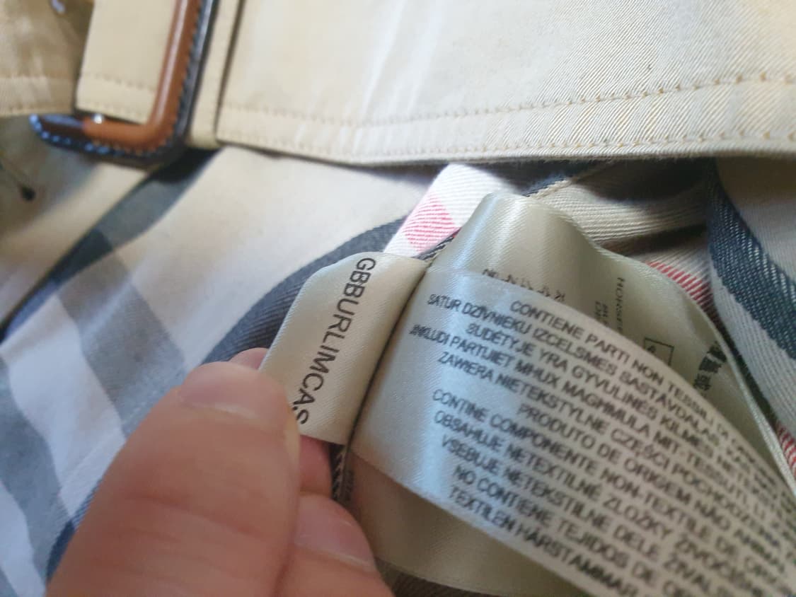 버버리 노바체크 숏 트렌치 코트 자켓 상품이미지9