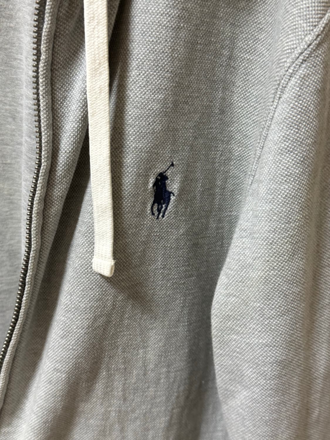 폴로 후드집업 그레이 M 상품이미지2