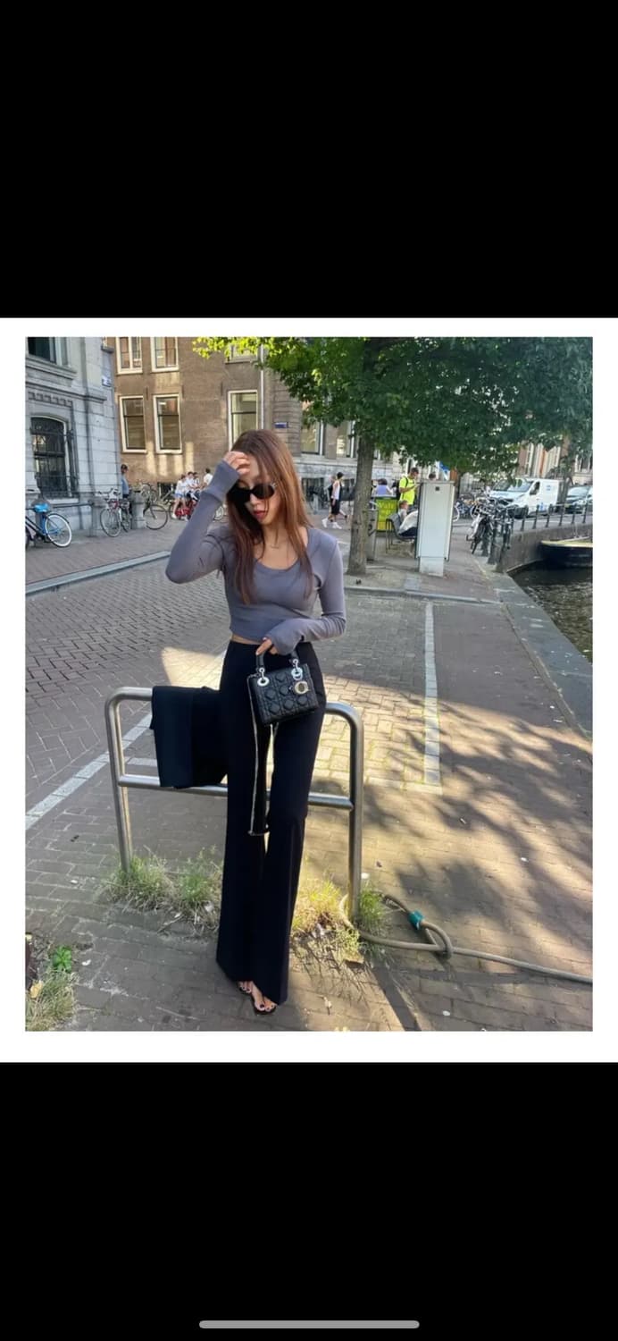 메모오피셜 super posh pantalon AMBER 상품이미지3