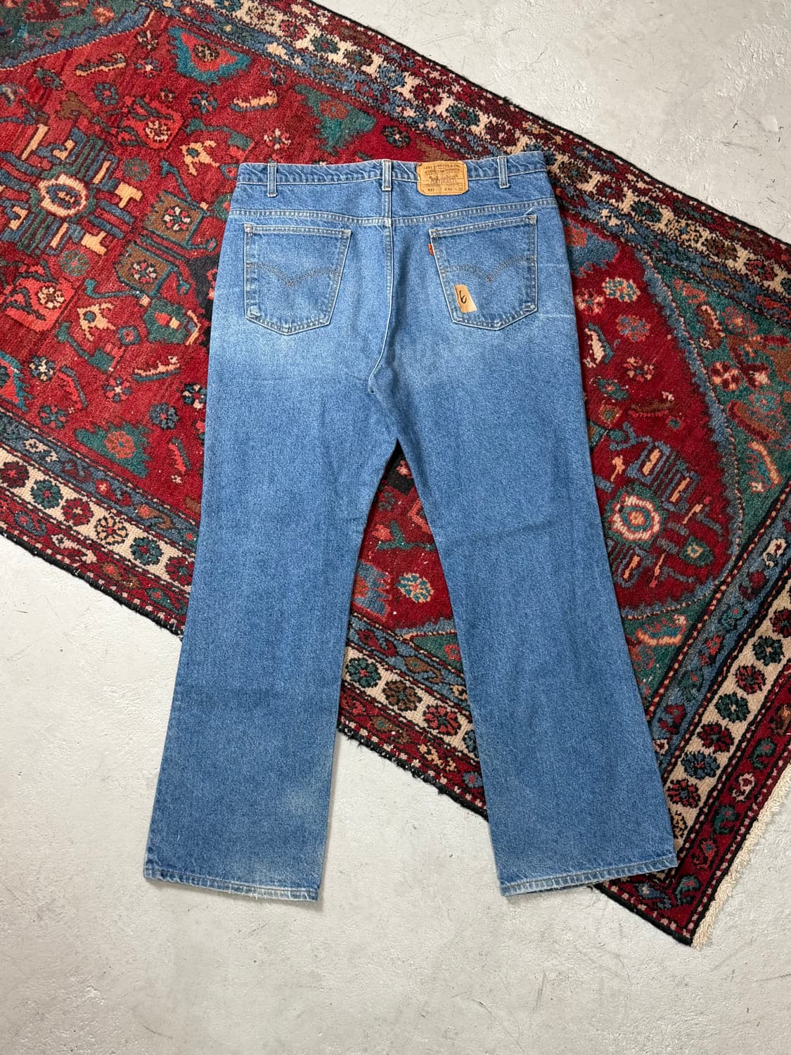 90's USA Made 빈티지 리바이스 517 오렌지탭 부츠컷 상품이미지4