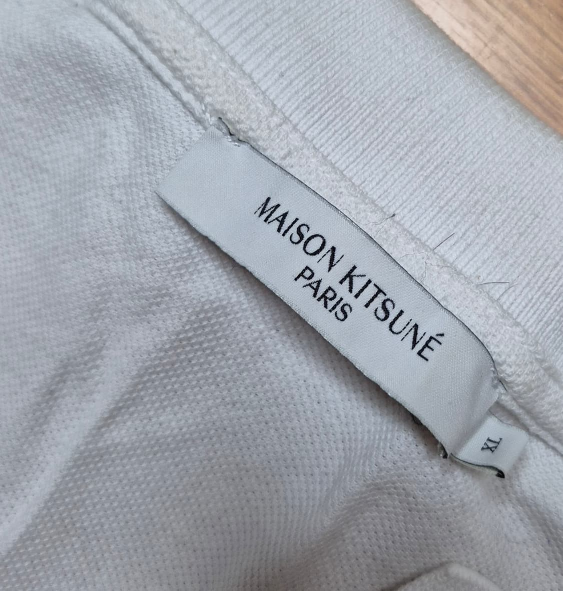 메종키츠네 화이트 카라티 XL 상품이미지2