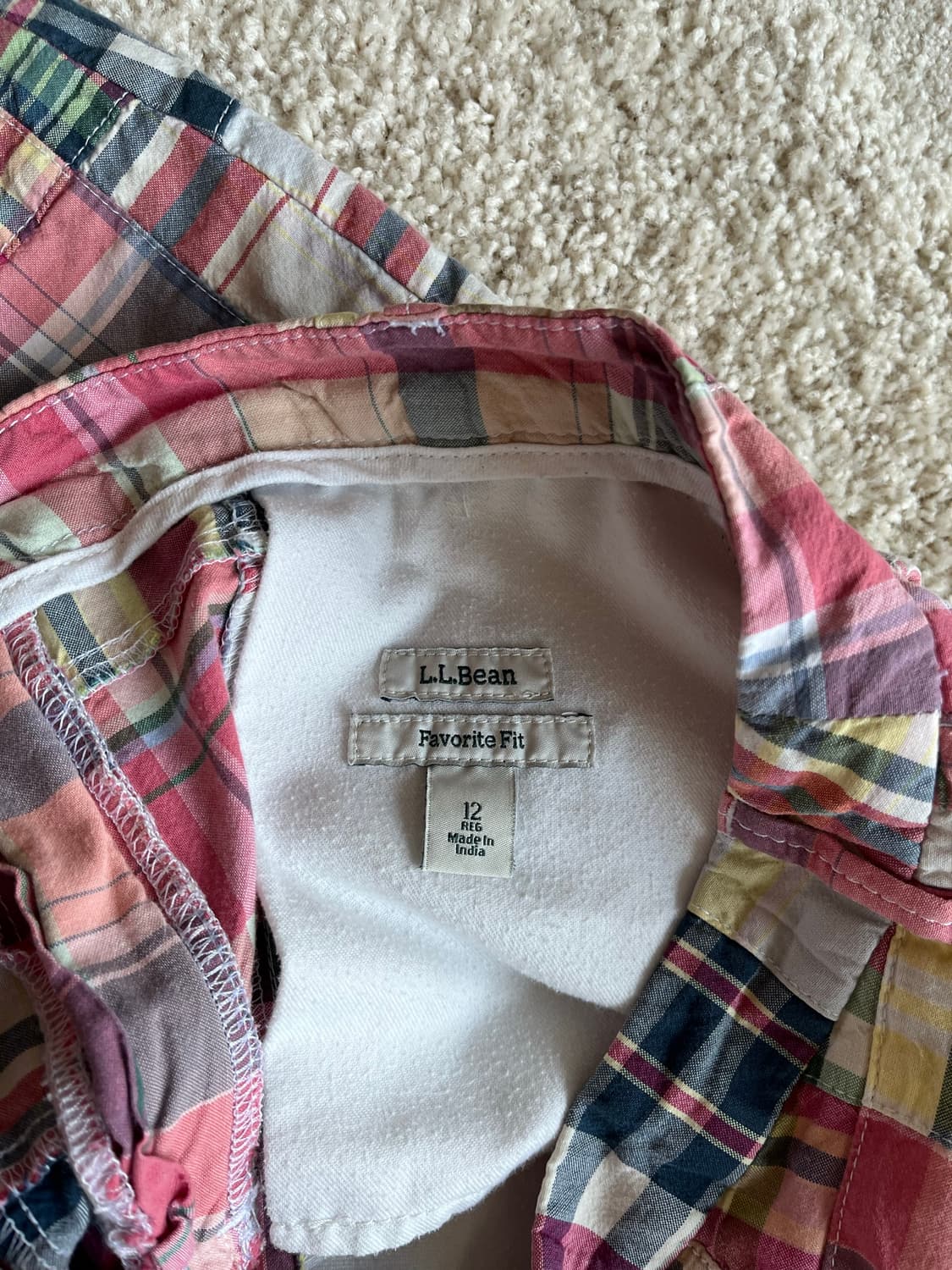 L.L.Bean 마드라스 패치워크 쇼츠 (32-33) 상품이미지6