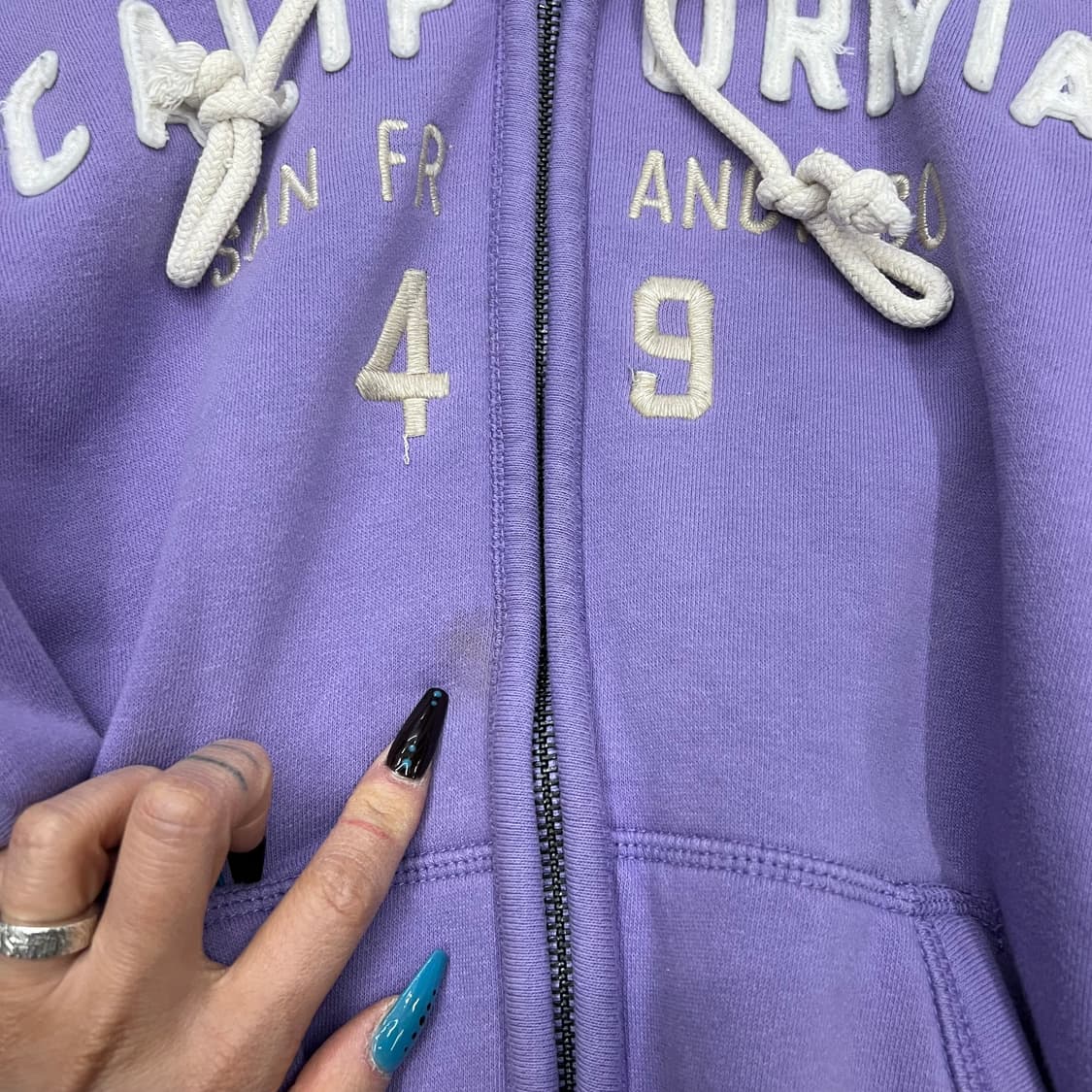 후아유 연보라 딱붙 후드집업 상품이미지2