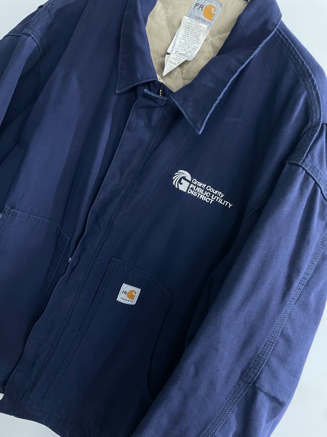 칼하트 FR 워크 자켓 네이비 2XL 상품이미지2