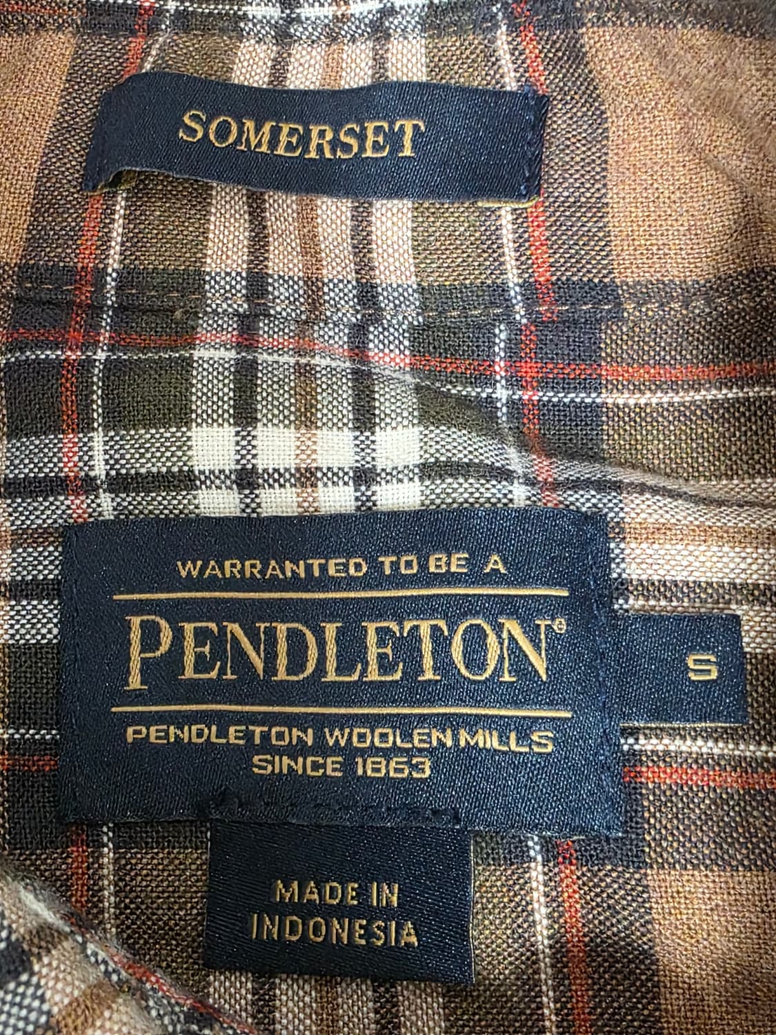 펜틀턴 체크 셔츠 상품이미지3