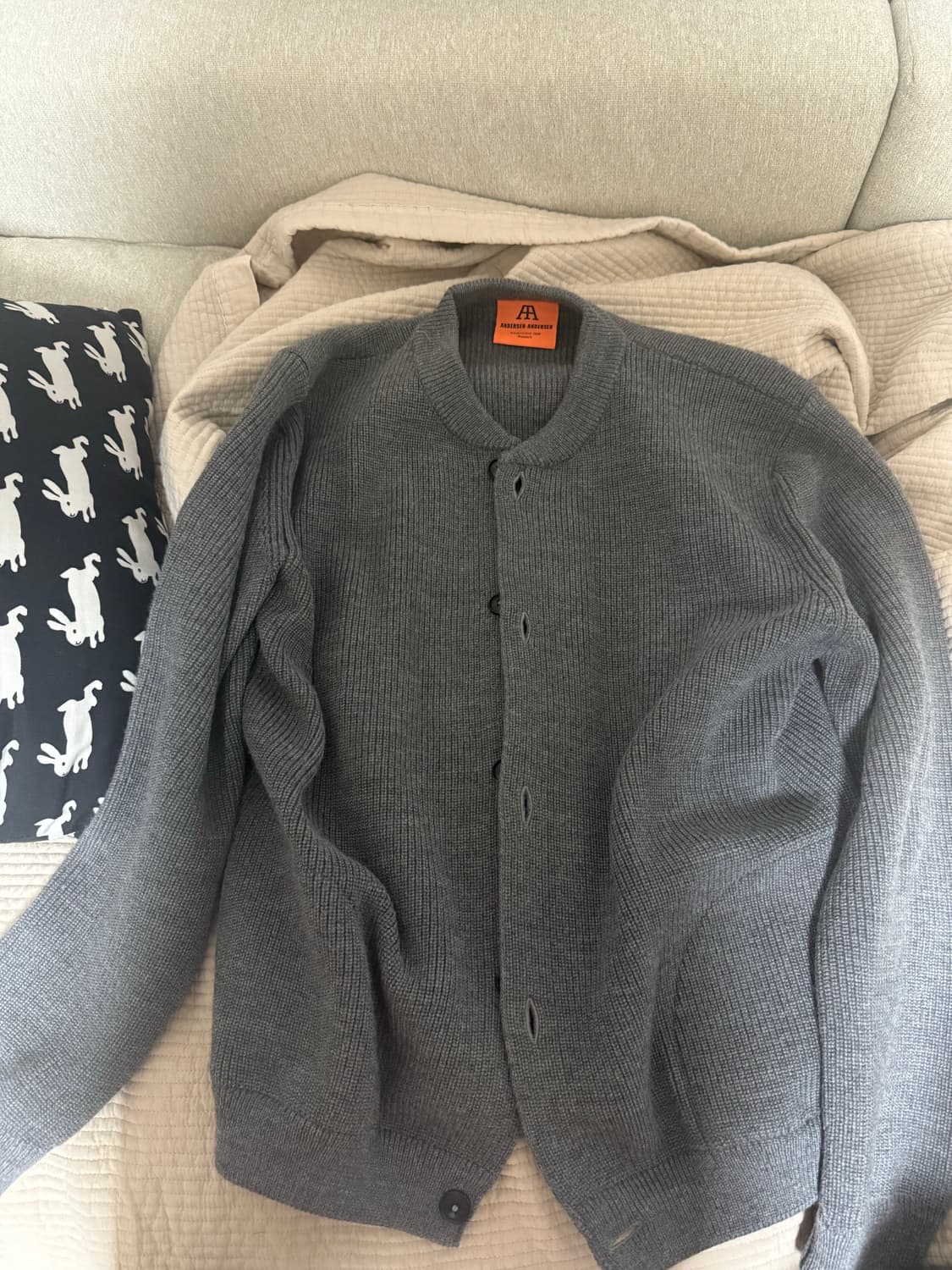 안데르센 회색 가디건 xxxl 상품이미지1